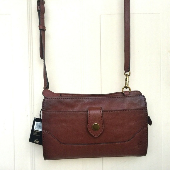 frye lucy crossbody cognac